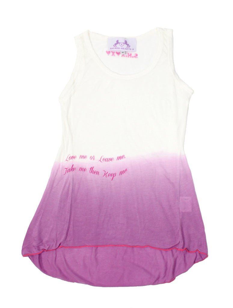 S.H.X GRADIENT LILAC RELAXED TANK