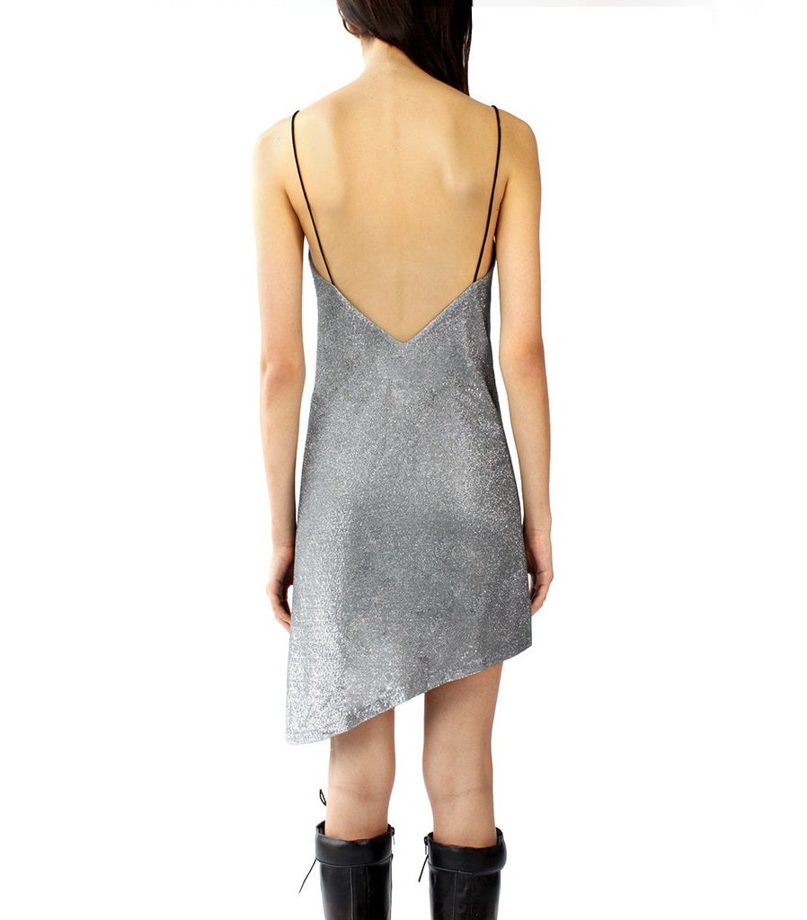 GLITZ Slip Dress (Silver Grey)