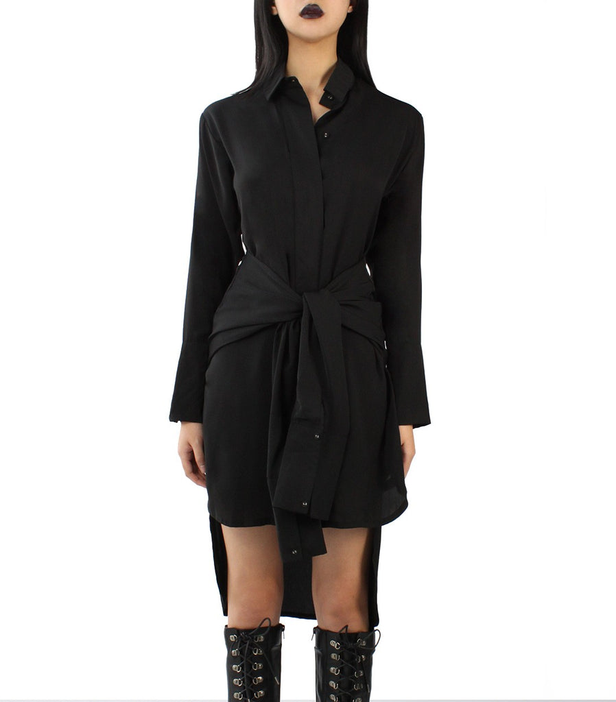 KATE Shirt Dress (Black)