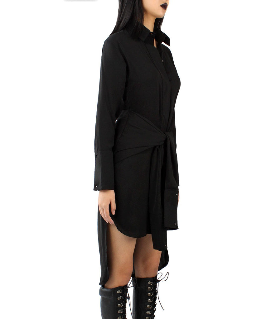 KATE Shirt Dress (Black)