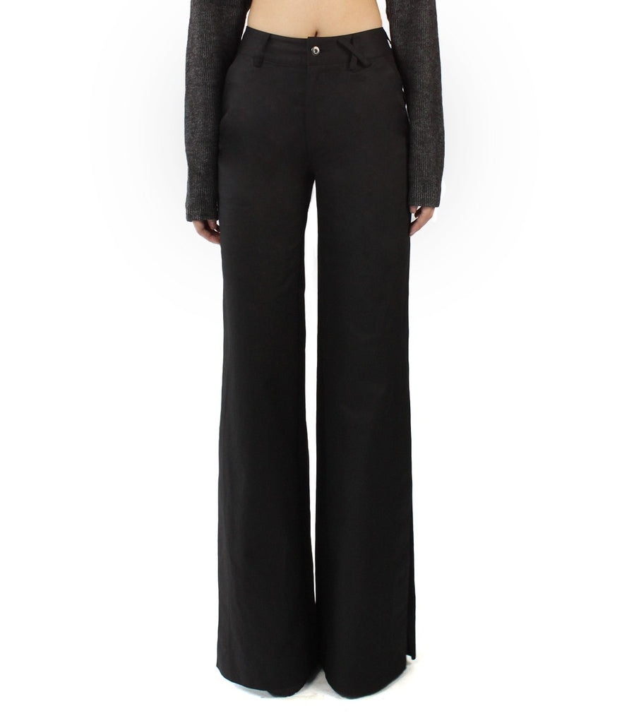 EDIE Slit Pants (Black)