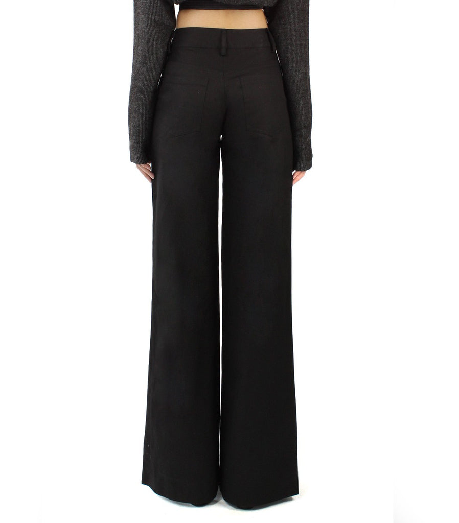 EDIE Slit Pants (Black)