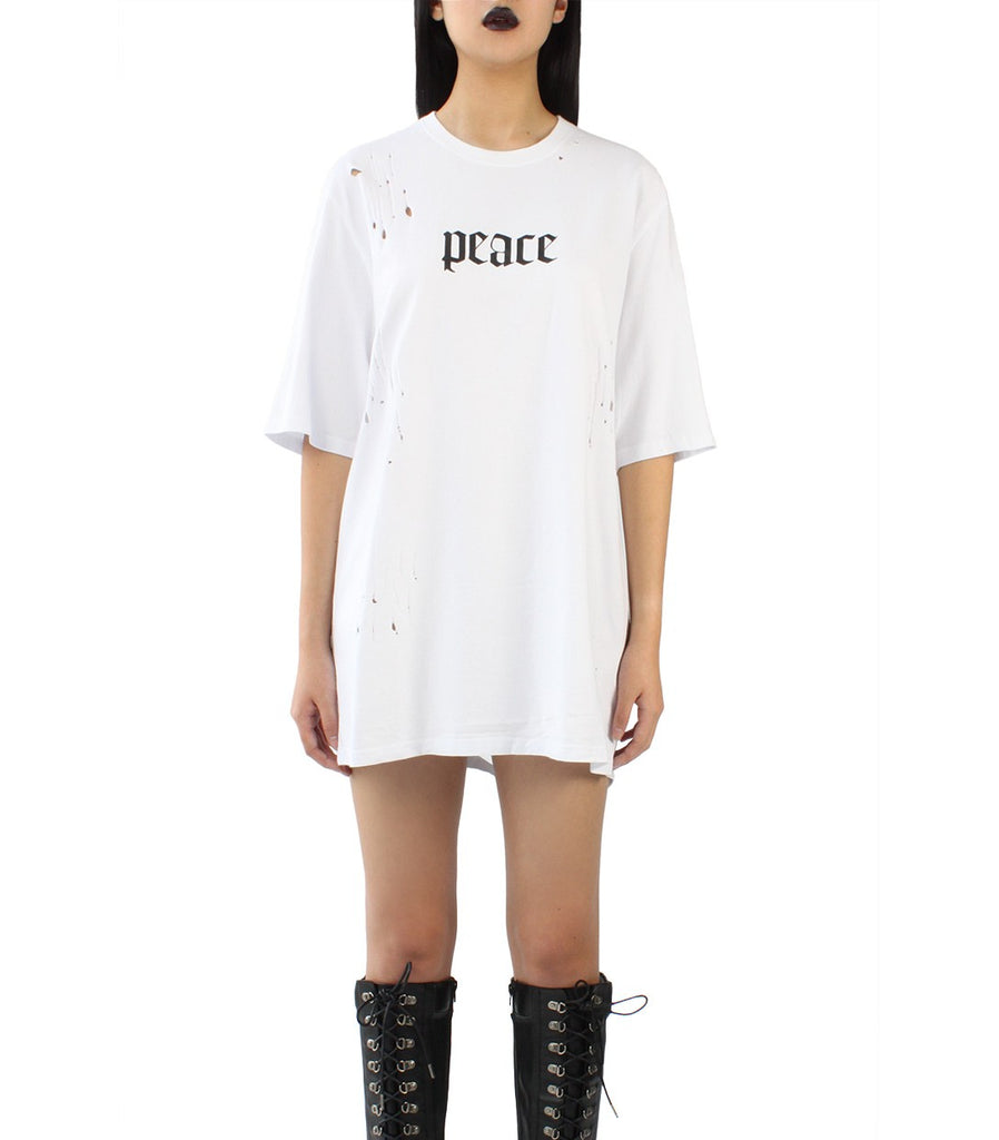 PEACE Distressed Tee