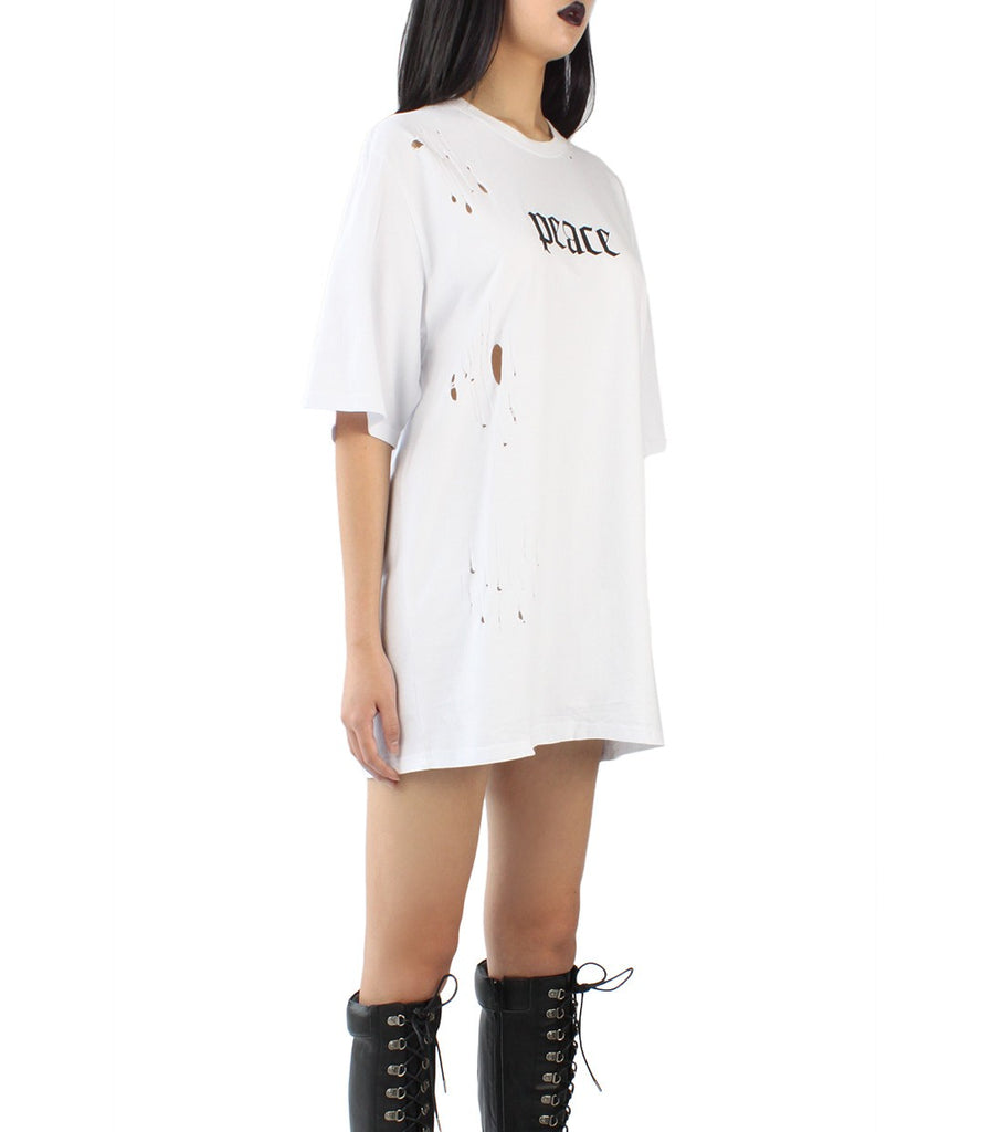 PEACE Distressed Tee