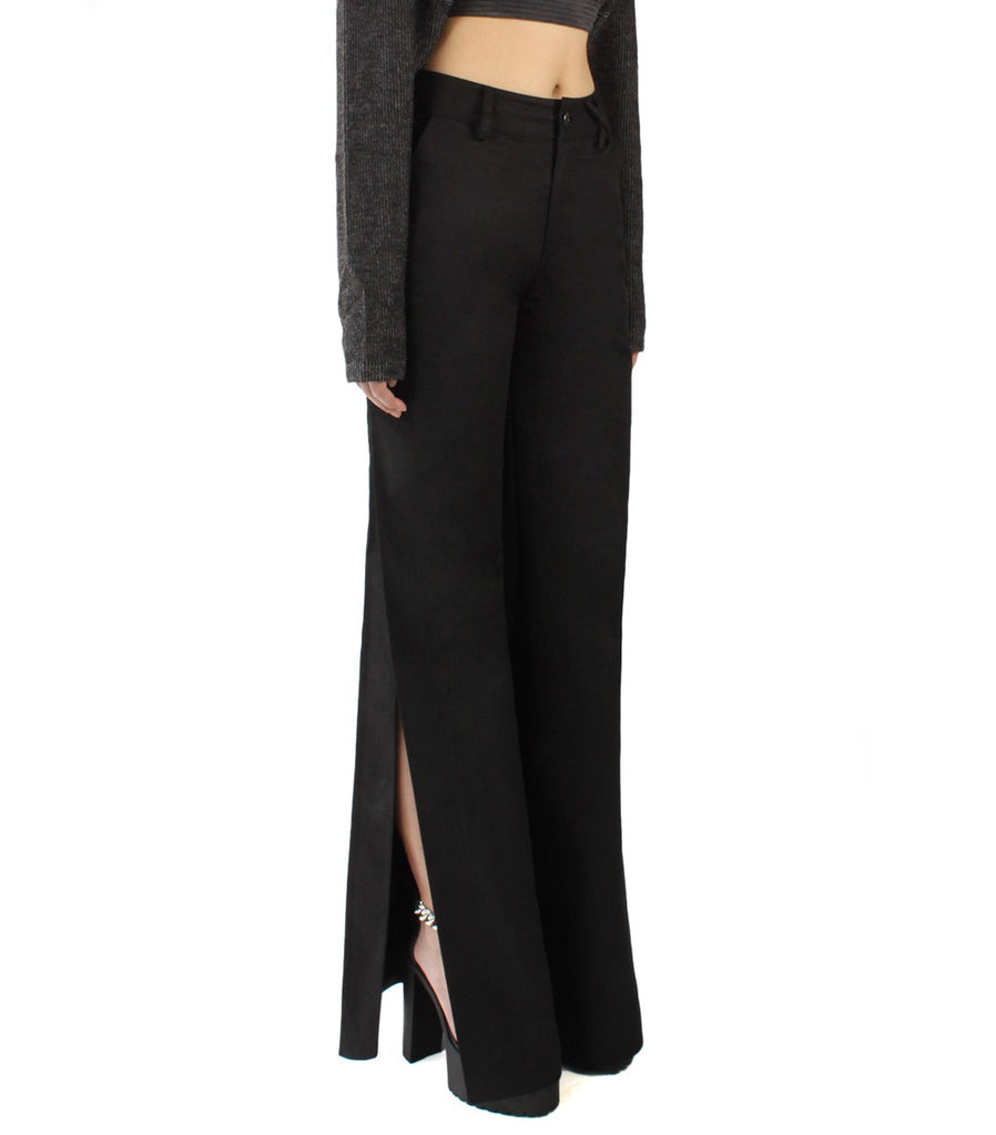 EDIE Slit Pants (Black)