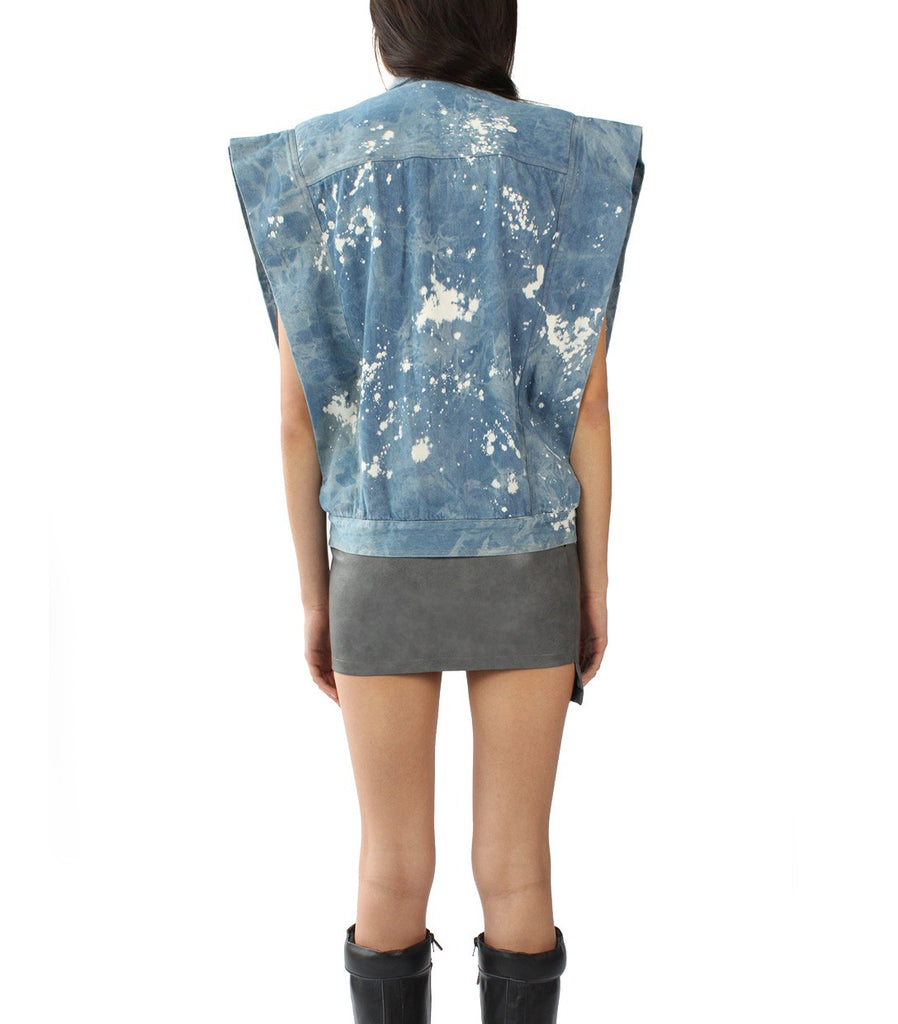 JETT Splattered Denim Vest