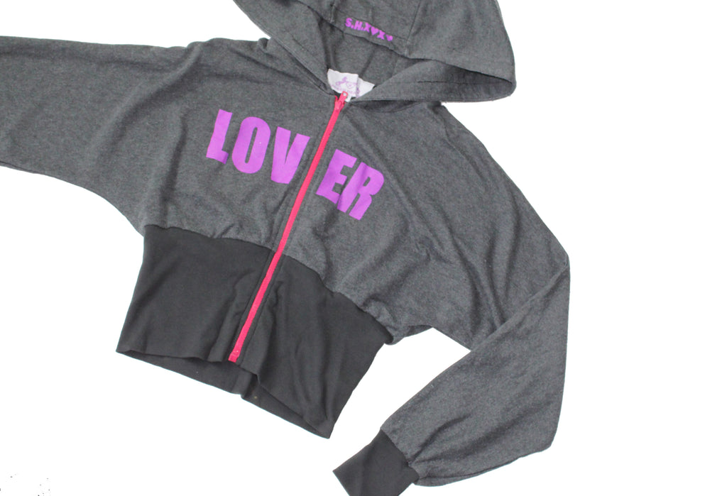 S.H.X CHARCOAL GREY LOVER HOODIE